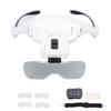 Magnifying Glasses for Eyelash Extensions with 2 LED Light Headband Salon Magnifying 5 Magnification Lens Lash
