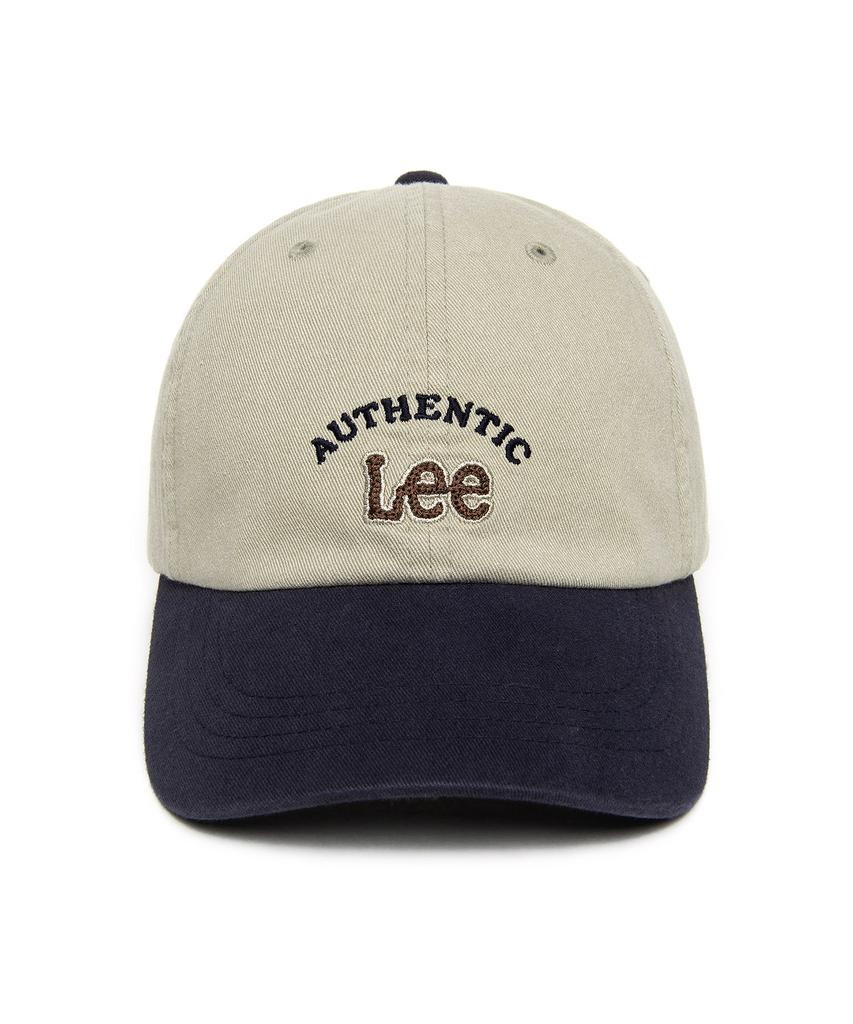 LEE Twitch Logo Color Block Ball Cap Beige