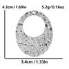 Unevenness Metal Irregular Stainless Steel Heart Charms For Jewelry Making Supplies 6pcs Diy Sea Shell Round Rectangle Pendant