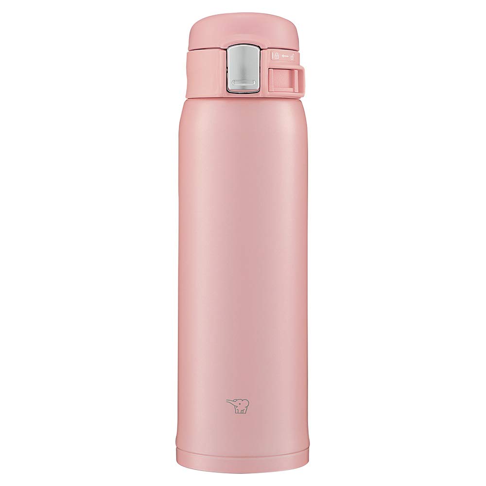 Zojirushi Thermos Water Bottle, 480ml, One-Touch Mug, Lightweight & Compact, Standard Type, Insulates Hot & Cold Drinks, Pink, SM-SF48-PA