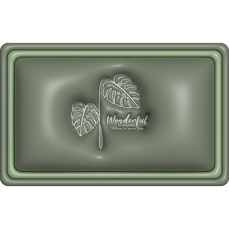 

3D Коврик для ванной и туалета Впитывающий Противоскользящий Легкий в уходе Коврик 40 * 60cm