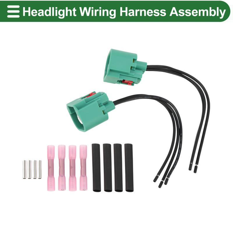 X Autohaux No.H139008 Headlight Wiring Harness Assembly for Jeep Liberty 08-12 Headlights