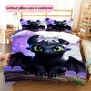 Tandeloze Donkere Stijl Dekbedovertrek & Kussenslopen, HTTYD Fan Beddengoed, Perfect Cadeau.chl