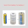 10 adattatori da batteria AAA ad AA, convertitori di batteria, porta adattatori da AA a C con/senza contatto metallico sul fondo