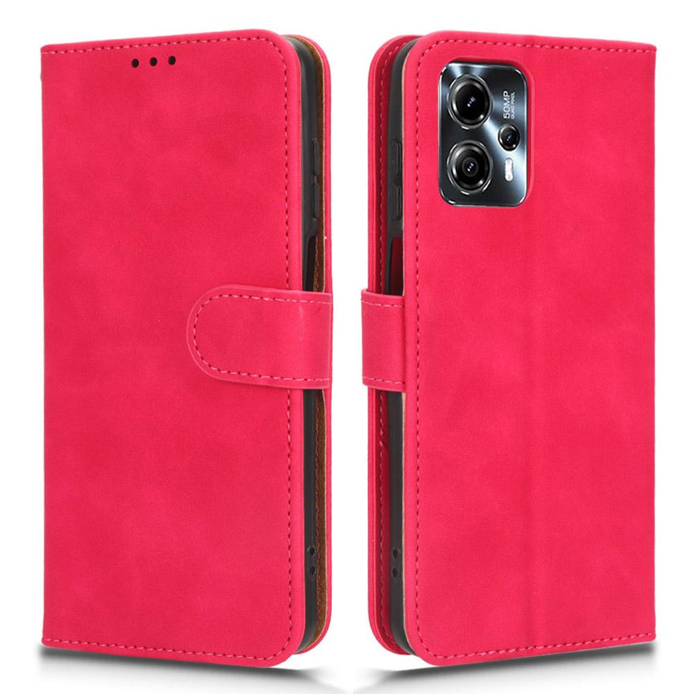 For Motorola Moto G13 4G/G23 4G/G53 5G PU Leather Phone Case Stand Skin-touch Feeling Flip Wallet Cover