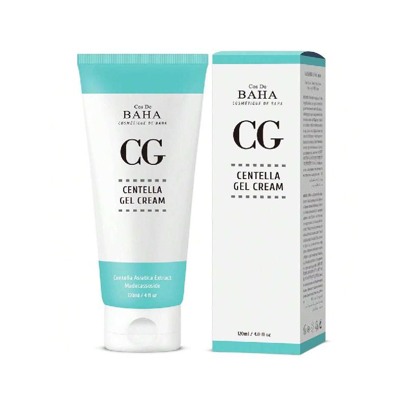 Cos De BAHA Centella Asiatica Soothing Calming Cream for Face/Neck 120ml - Cica Facial Gel Cream Lightweight Hydrate Boost Smooth