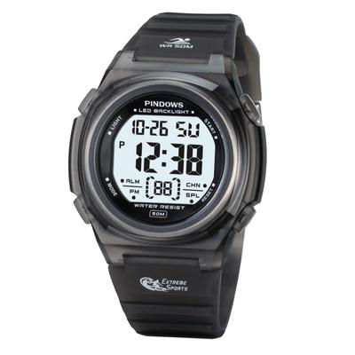 Reloj de pulsera digital deportivo PINDOWS resistente al agua hasta 50 m con retroiluminación LED para uso diario en interiores y exteriores, reloj para mujer, resistente al agua., (con alarma, cronómetro,