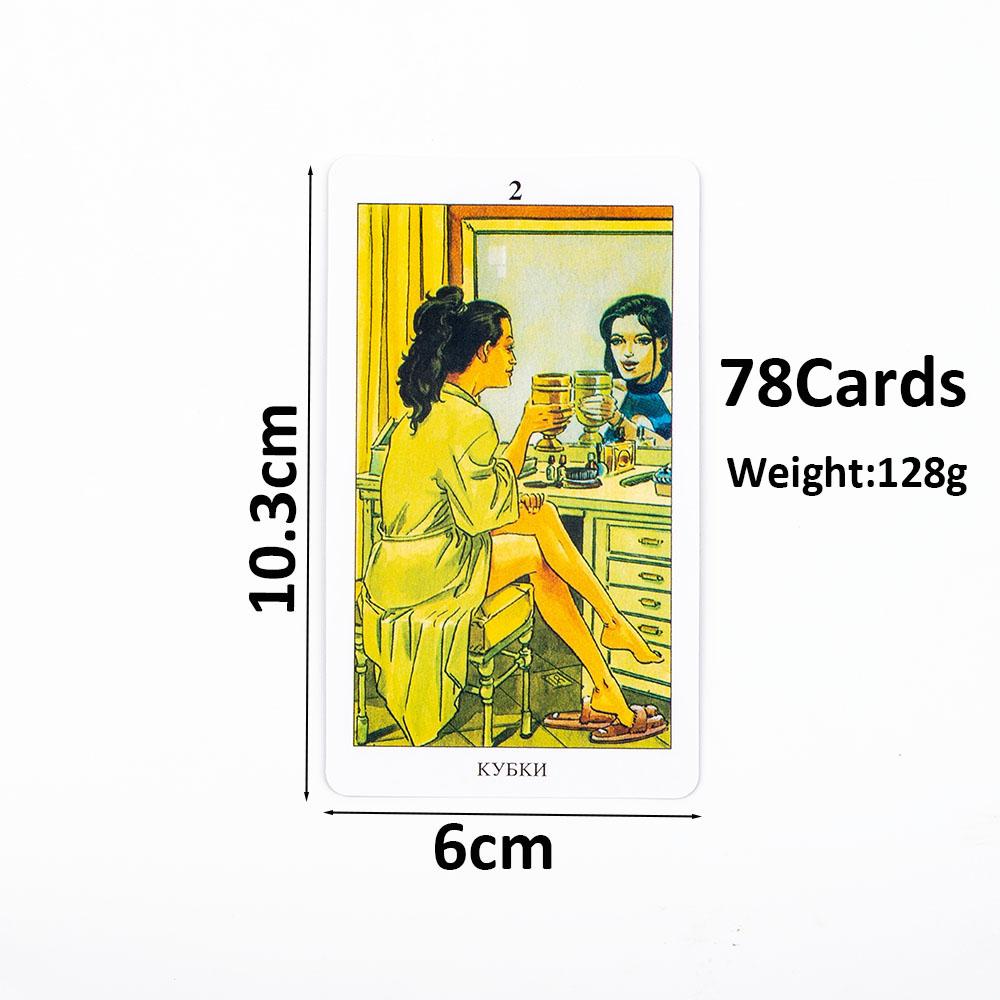 78 Cartes de Table Païennes Russes pour Fêtes Précognition Divination Jeu de Société Carte Tarot