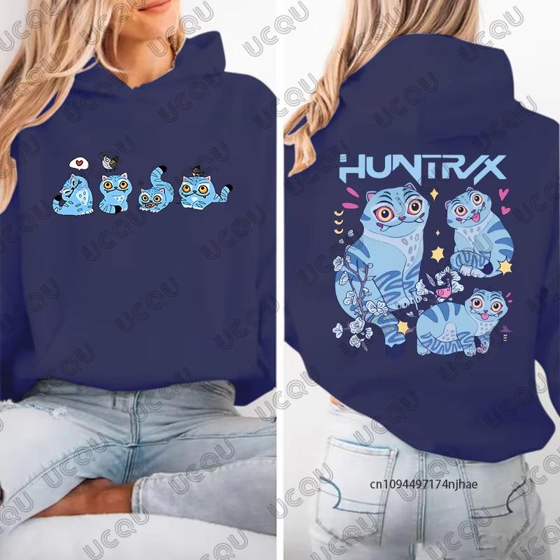 Kpop Chasseurs de Démons Sweat-shirts Mignons Tigre Imprimé Pour Femmes Hommes Automne Hiver Pull Manches Longues Décontracté Sweat-shirts Tops de Couples