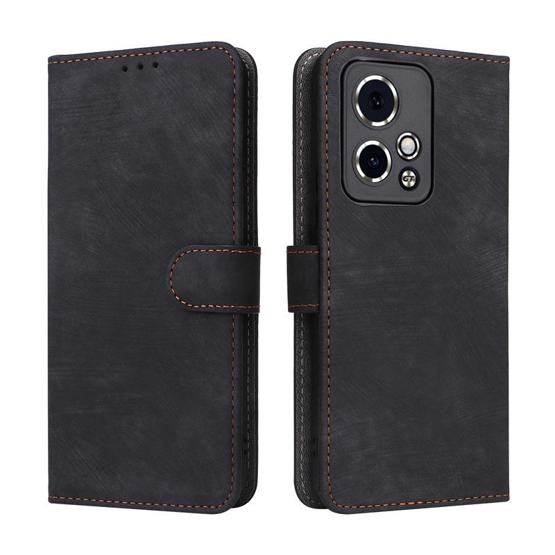 Compatible with Honor 90 GT 5G Phone: Leather Case with Card Holder, Stand, and Lanyard.