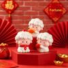 1/6 Pcs Year Of The Sheep Resin Ornament Spring Festival Mascot Miniature Chinese New Year 2027 Statue Home Party Desktop Orname