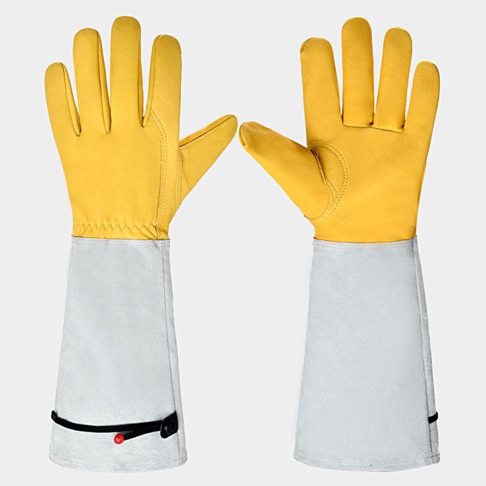 Breathable Thorn Proof Gardening Gloves Long-sleeved Rose Pruning Gloves  Outdoor