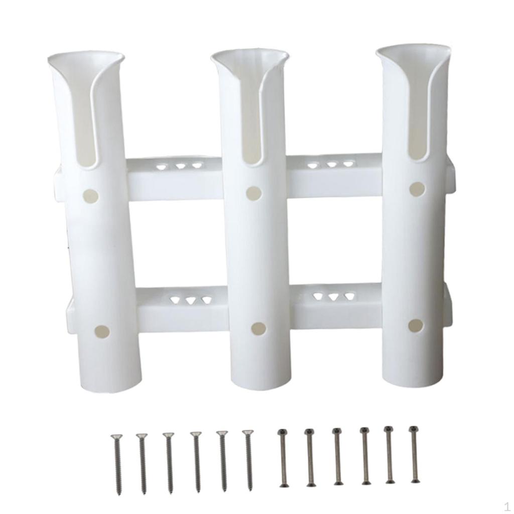 3 Tube Fishing Rod Holder Rack Support Portable Accessory Bracket Poles Rest for Ship