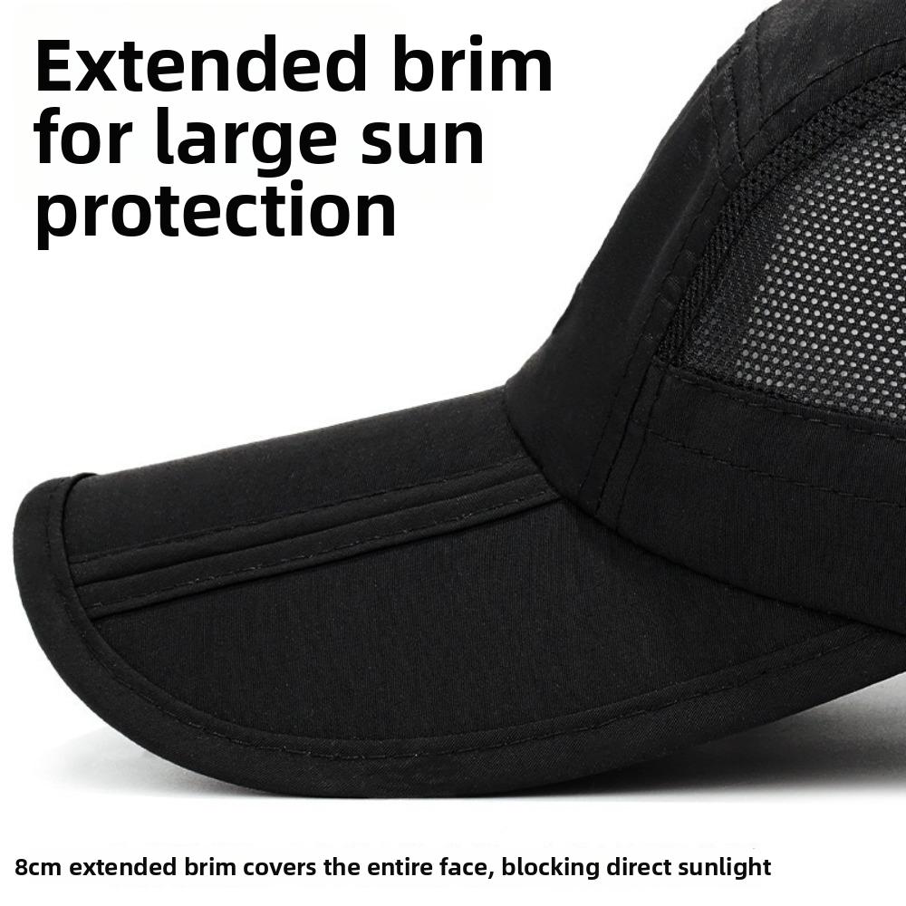 Schnelltrocknender Outdoor-Sonnenhut Unifarbene Sportkappen Modische Baseballkappe Golf