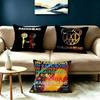 Rock Band RRadiohead Logo Pillow Case Square DoubleSided Sofa Cushion Cover Bedroom Bedside Pillow