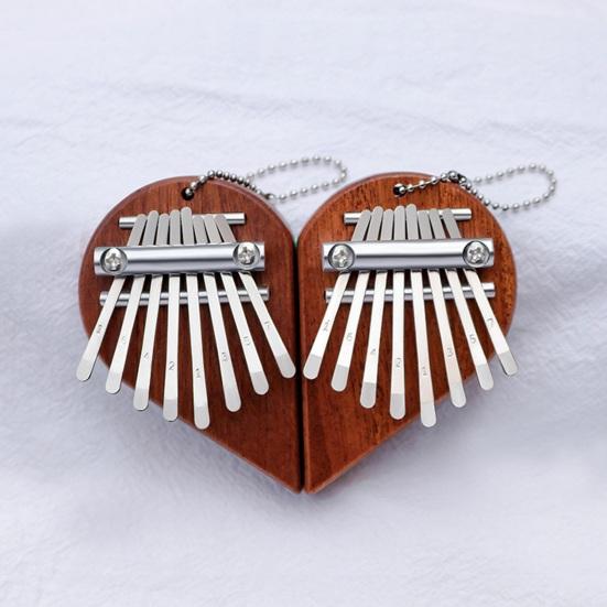 1 Pair Thumb Piano 8 Key Finger Thumb Piano with Wood Base Easy To Learn Kalimba for Beginners Kids And Adults
