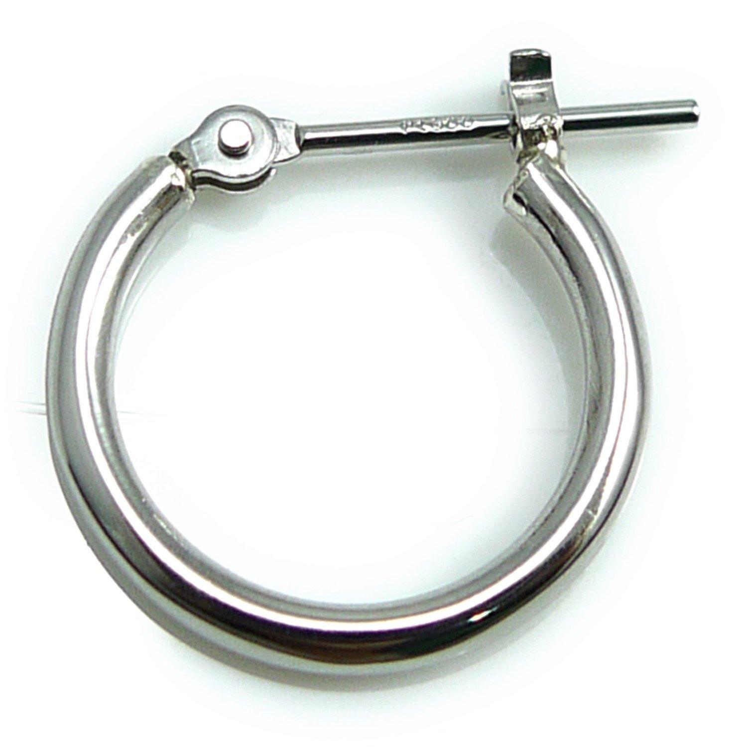 

Made in Japan Platinum Pt900 Hoop Earrings x 13mm pairs per ear Single Hoop Ring Earrings per 1.5mm 0.5 Men s (1.5x13mm ear)