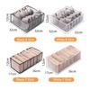 Home Storage Foldable Organizer Drawer Closet Organizers Divider Boxes For Underwear Bra Scarves Socks Underpants Jeans Storage Box with Compartments