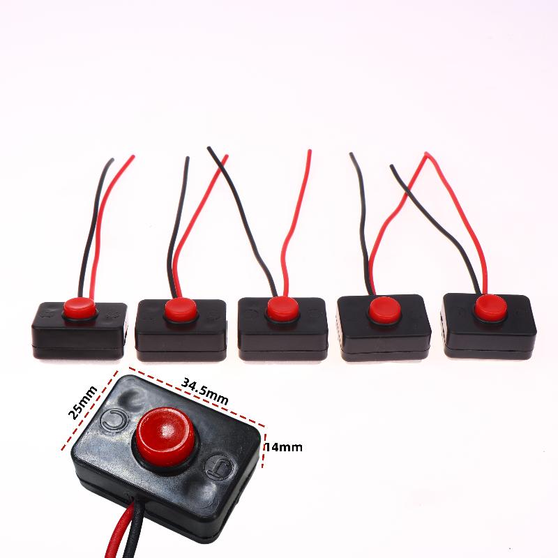 5Pcs Mini Rocker Switch 24V ON OFF Switch With Wire 3A Toggle Switch