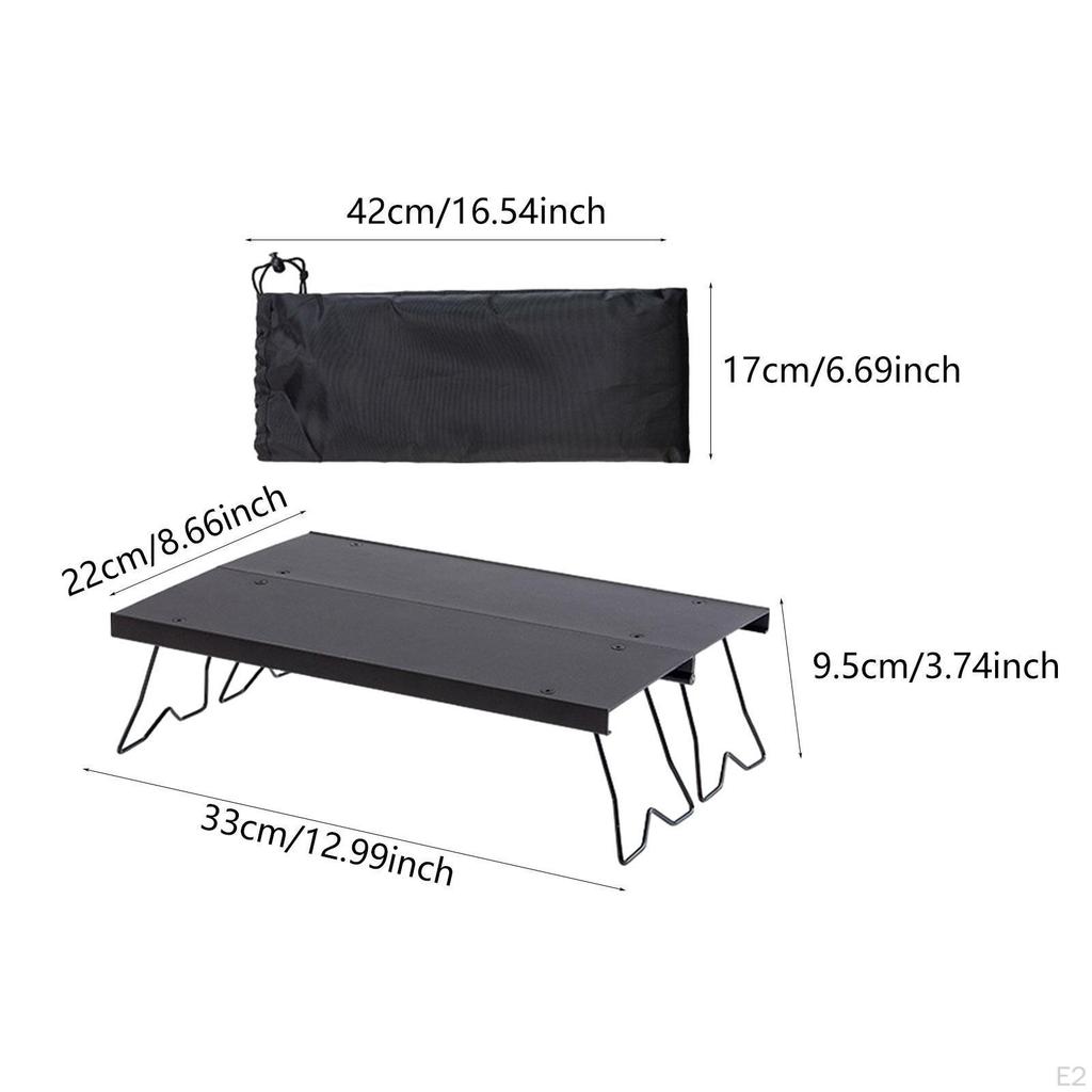 Aluminum Alloy Camping Table with Carry Bag for Outdoor Use