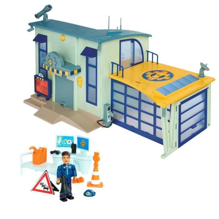 Poste De Police - Sam Le Pompier - Avec Son & Lumière - Rose Et Accessoire