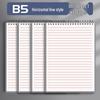 Premium Minimalist Spiral Notebook - B5, Top-Bound, Extra Thick for Students