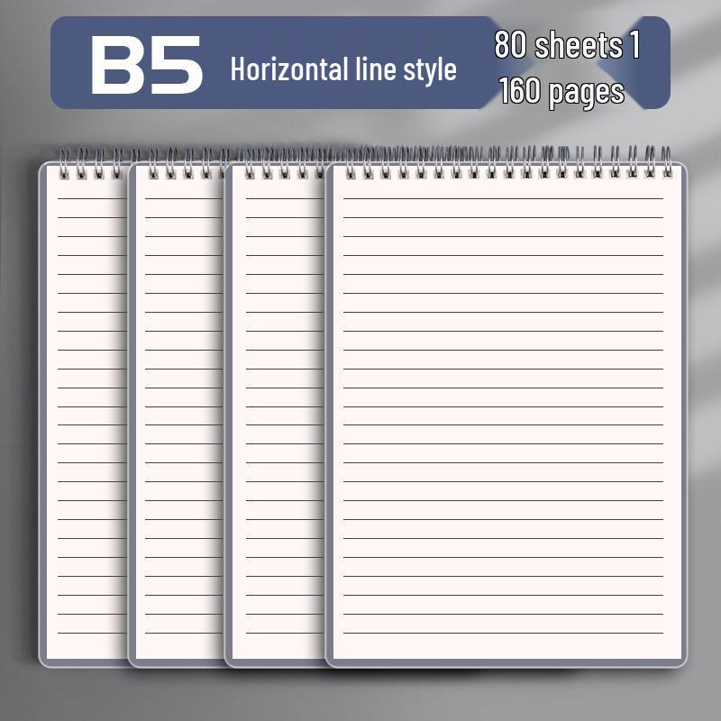 Premium Minimalist Spiral Notebook - B5, Top-Bound, Extra Thick for Students