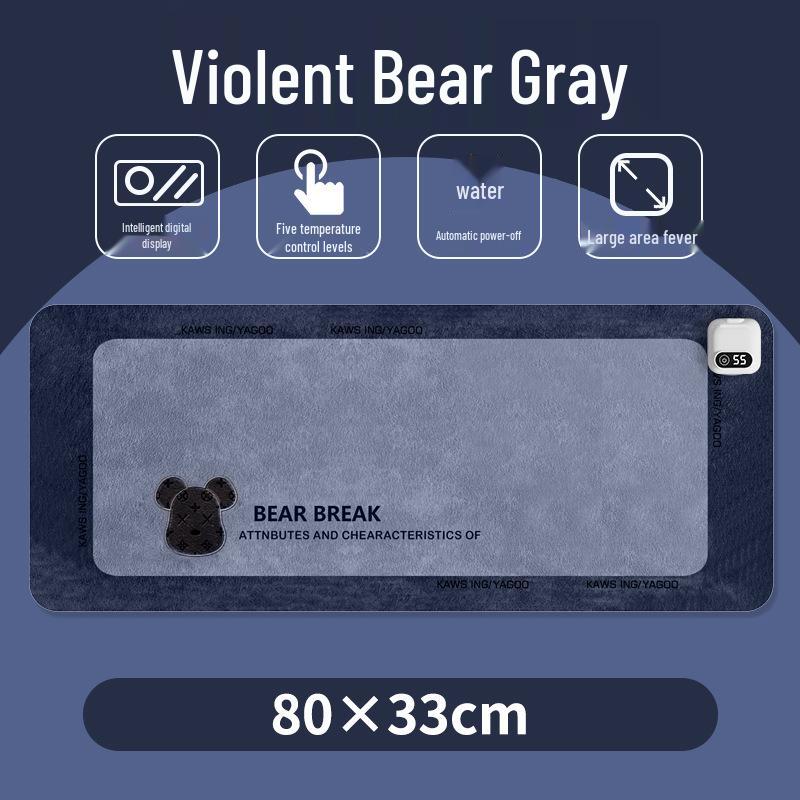 

Extra-Large Heated Desk Mat with Hand Warmer - Ideal for Winter. Medium (60*36CM) 3-level heating + timer