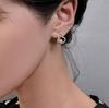 Minimalist Silver Pearl Gourd Stud Earrings - Versatile Fashion Style for Women