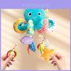 Baby Toy Car Mirror With Soft Plush Characters For Newborns And Infants