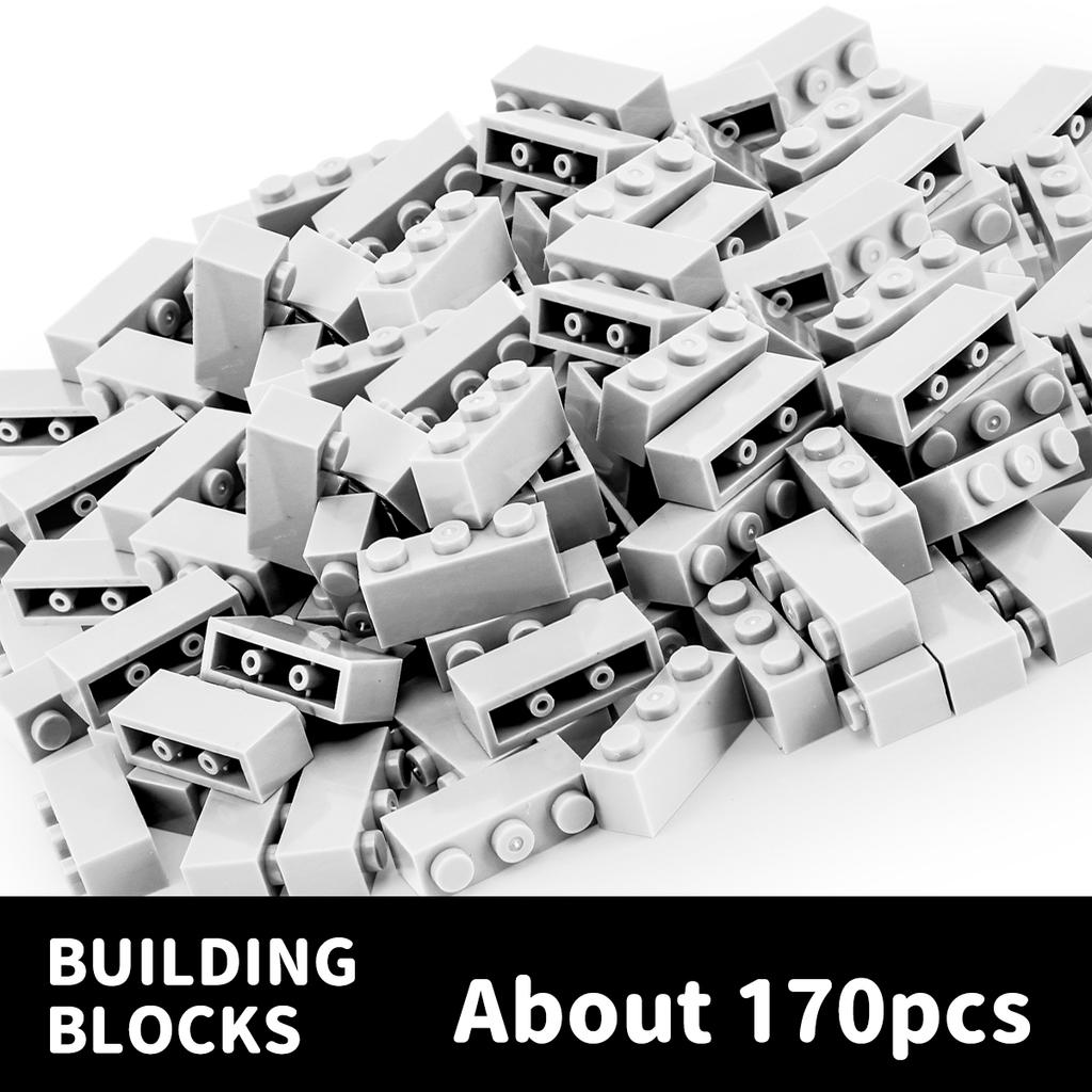 200g1x3 High Brick Multi Colour Timeless Basic Parts Building Imaginative Playthings Building Blocks Playthings Add-ons Fitting