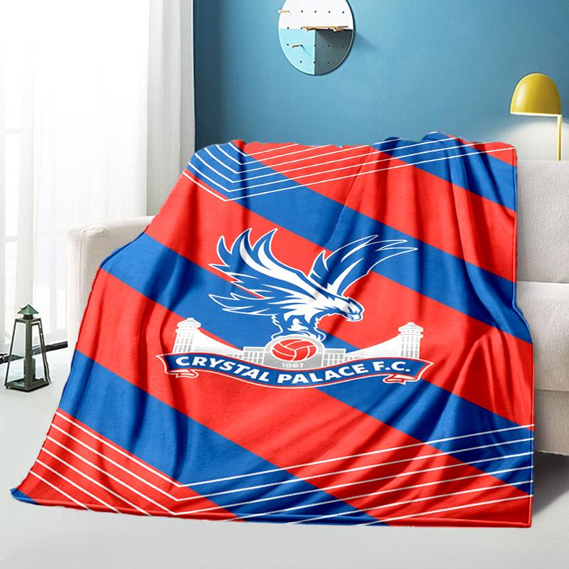 Crystal Fc Crest Printed Throws Blanket Soft Flannel Blankets for Couch Bed Gifts for Men Women Picnic Blanket Christmas Gifts