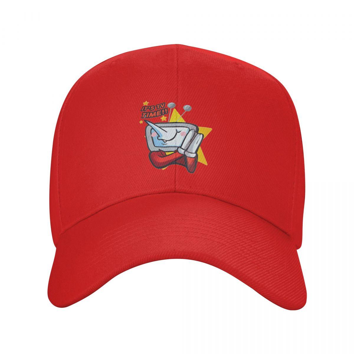 Tenna Deltarune ITs TV Time Print Cartoon Baseball Caps Fashion Men Women Hats Casual Cap Streetwear Baseball Hat Casquette One Size