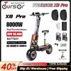 Trottinette Électrique TOURSOR X8 Pro pour Adultes Moteur Double 8000W 60V 38AH Trottinette Tout-Terrain 14 Pouces Vitesse Maximale 100KM/H Autonomie Maximale 120KM