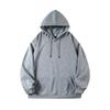 Unisex Pure Cotton Pullover Hoodie, Loose Fit, Solid Color - Trendy American Casual Sweatshirt