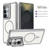 Matte Acryl-Kamera-Ständer Magnetische Handyhülle Für Samsung Galaxy S25 S24 S23 S21 Plus Ultra FE Für Magsafe Harte Rückseite