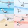 Charm Bead Components Shiny Zircon Blue Devil's Eye and Fatisha's Hand Bead Components Copper Metal Pendant Bead Component Compatible With Do It