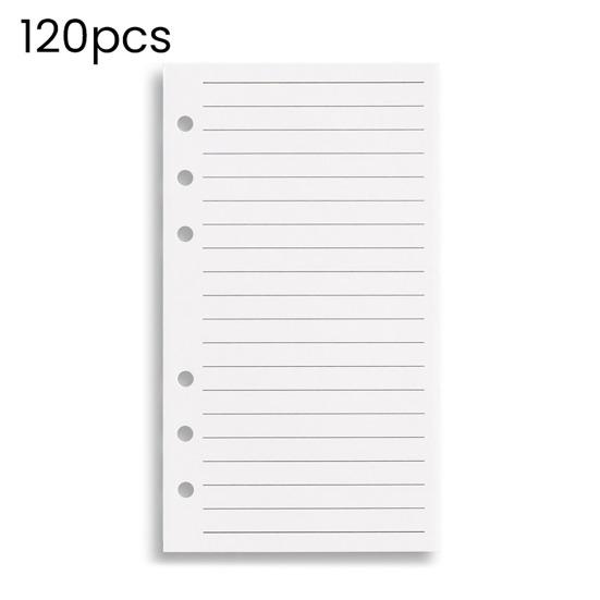 120 Sheets A6 Loose Leaf Paper Refillable Notebook Inserts Smooth Writing Inserts Detachable Planner Pages for Planning Weekly Schedule Budgeting