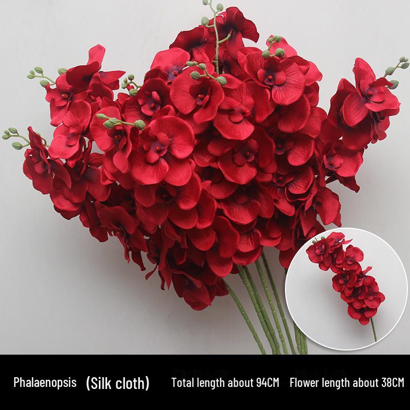 Wine Red Artificial Floral Bouquet - Chinese Wedding & Engagement Ceiling Decoration
