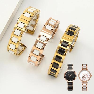 Keramik Uhrenarmband aus Edelstahl für DW Uhrenarmband Damen Herren Armani 1909 1926 Huawei Uhrenarmband 12 13 14 15 16 17 18 20 22mm