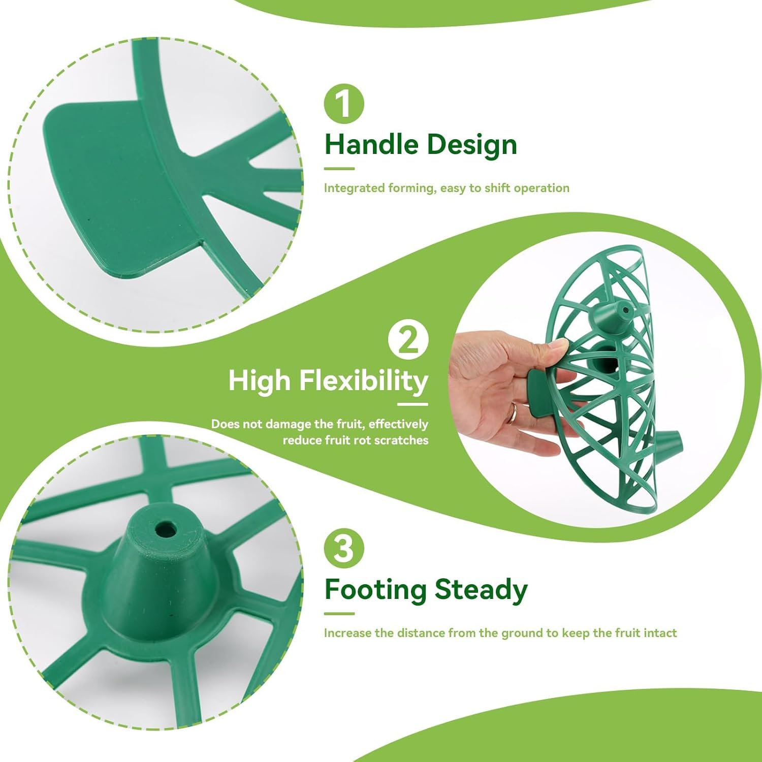 10PCS Melon Cradle, Pumpkin Support Pumpkin Stand Watermelon Holder Stand Strawberry Plant Support Plastic Plant & Garden Support for Cantaloupe