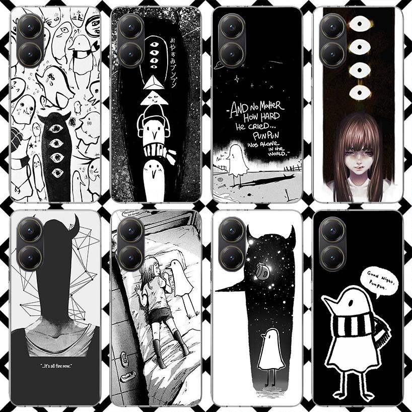 Oyasumi Punpun Phone Case for Xiaomi Poco F7 Ultra X7 X6 X5 Pro X4 Gt M8 M7 Redmi 15 15C 13 13C 12 12C Soft Cover Fundas Poco F7