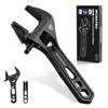 WORKPRO Adjustable Monkey Pry Mini Size EDC 110mm Overall 25mm Maximum Hex Wrench Bit Adjustable for Water Motorcycle Water Supply HVAC Building