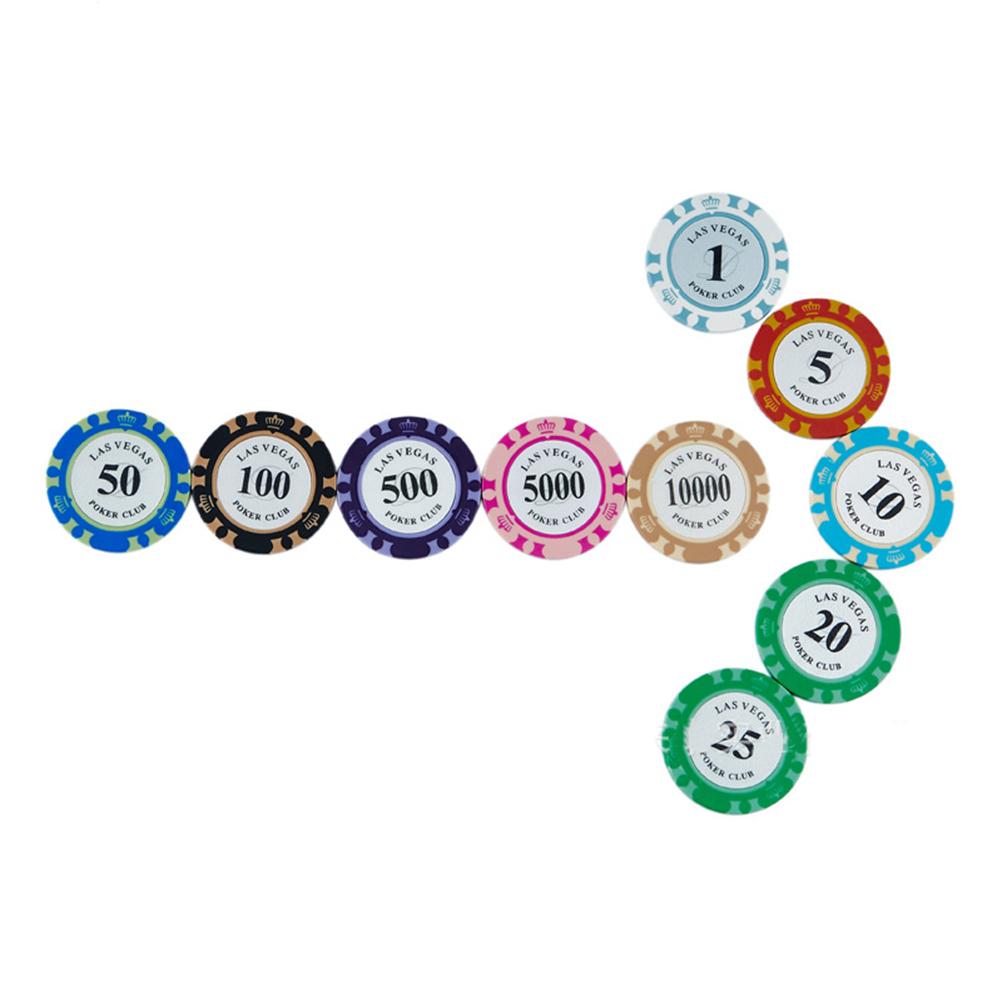 100 Stück Pokerchips Poker Spielzubehör Digitale Chips