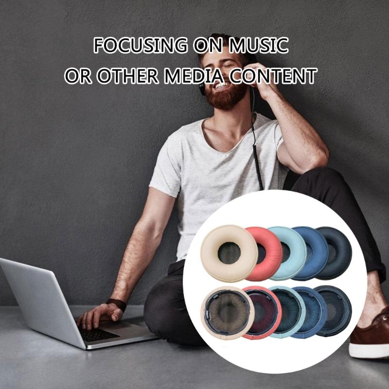 Premium Soft Foam Ear Cushions Ear Pad with Breathable Leather for WHH800 Headphones Earpads Ear Cover Replacement