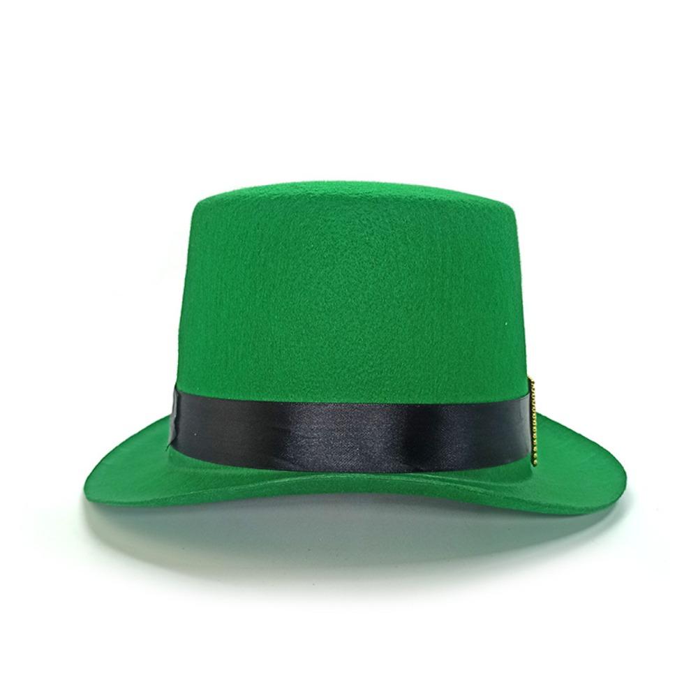 Felt Leprechaun Hat Black Ribbon St. Patrick's Day Costume St. Patrick's Day Green Hat Carnival
