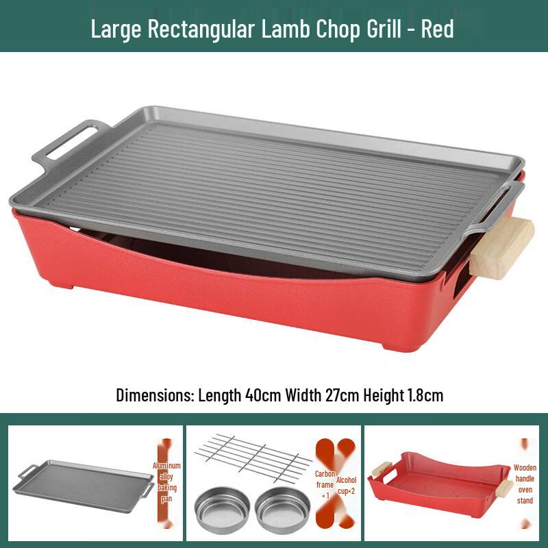 Kashicong Commercial Non-stick Warming BBQ Grill