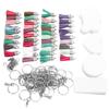 DIY Keychain Set Special Shape Acrylic Blanks HandMade Key Chain Pendants Making Accessories
