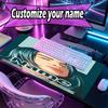 Custom Name Personalized Billie Eilish Pattern Mousepad, Laptop PC Desk Mat, Decorative Desk Mat for Home Keyboard Pad Gift