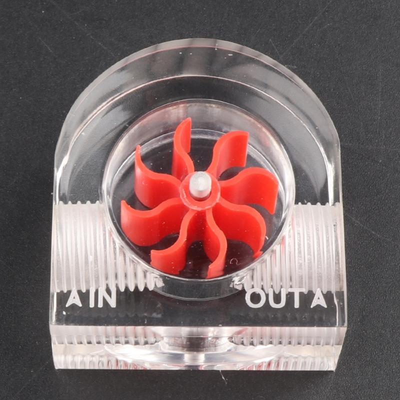 Acrylic Meter G1/4 Thread Water Cooling System Coolant Filter Indicat Computer Cooler Fittings 2-Way Holes